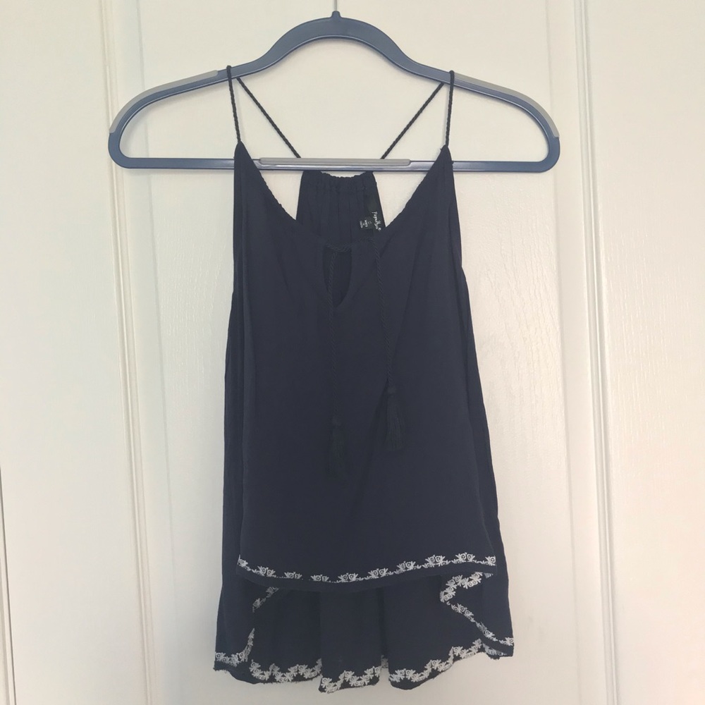 Papaya navy tank top